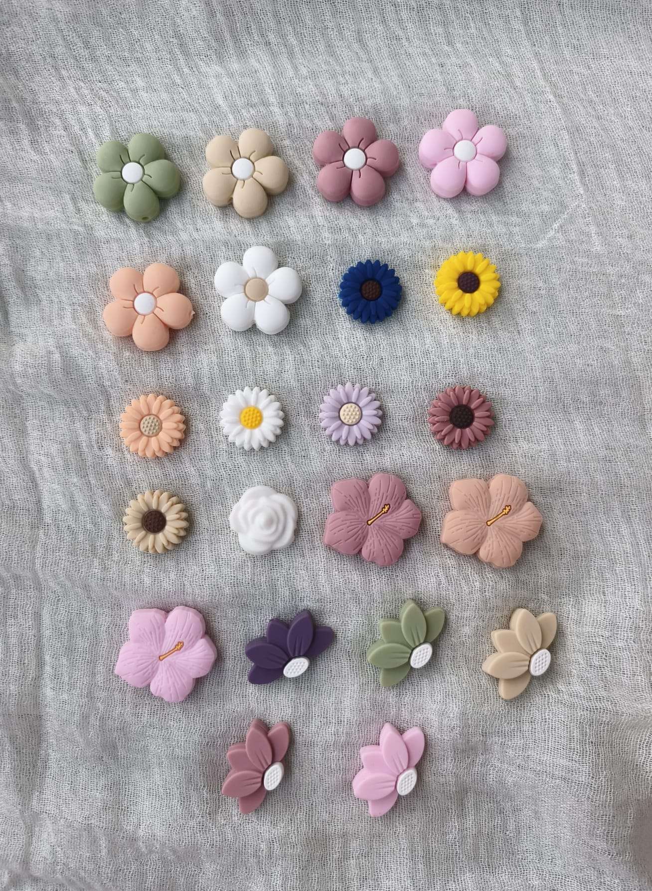 Fleurs en silicone