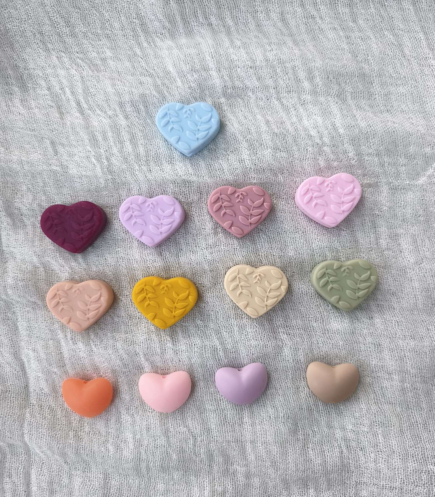 Cœurs & perles texturées