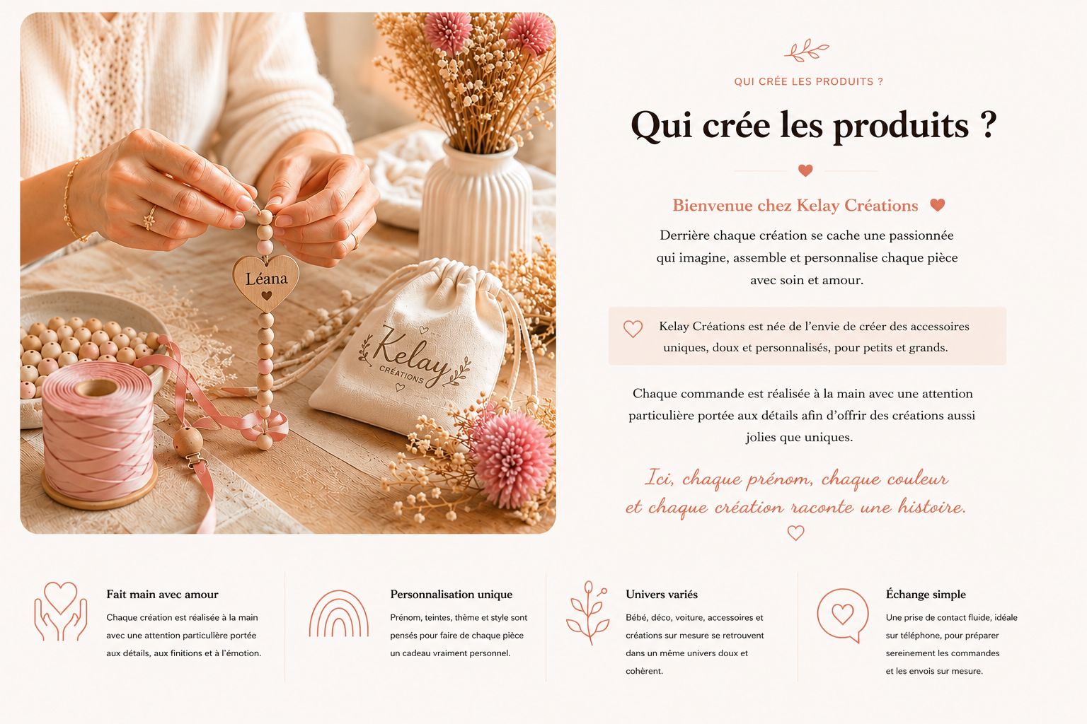 Présentation de l'atelier Kelay Créations