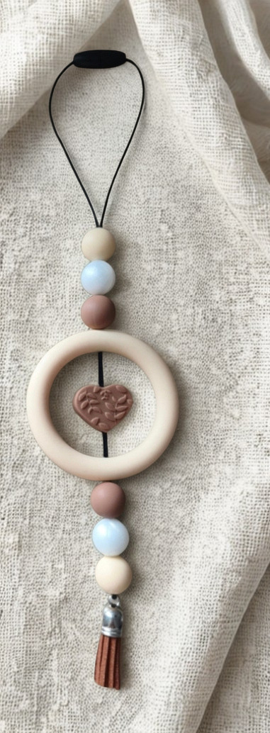 Bijou de rétroviseur beige